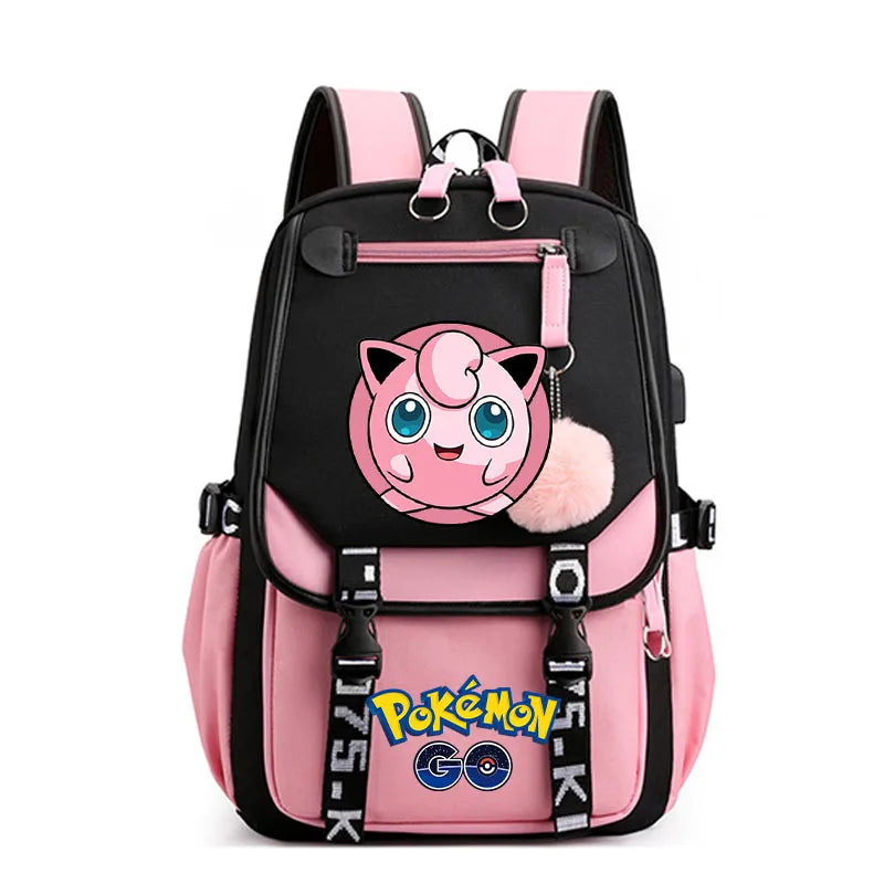 Sac à dos pour enfants grande capacité inspiré des animes | Cartable pour garçons et filles avec compartiment pour ordinateur portable