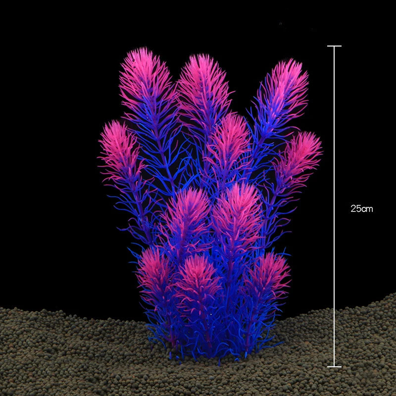 Artificial Aquarium Plants – Plastic Aquatic Underwater Plants for Fish Tank Decoration, Aquascaping & Aquarium Accessories