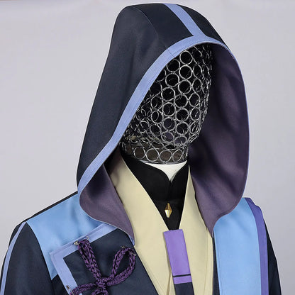Cosmic Princess Kaguya Inspired Cosplay Costume – Cyberpunk Priest Uniform Full Set for Men Halloween, Carnival & Party Roleplay
