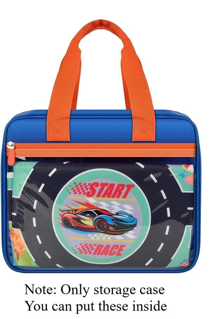 Toy Car Storage Case – Portable Diecast Car Organizer Compatible with Hot Wheels, Matchbox, LEGO & More, Carrying Holder for Toy Cars
