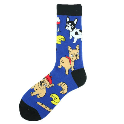 Funny Cotton Novelty Crew Socks – Alien, Planet, Shark, Dinosaur, Skateboard & Math Designs for Men & Women