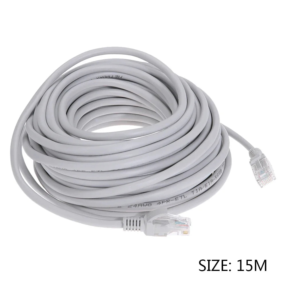 Cable Ethernet de alta velocidad – Cable de red LAN RJ45 para router, ordenador, portátil y dispositivos de monitorización, cable de conexión a Internet 1M/2M/3M/5M/10M/15M/30M