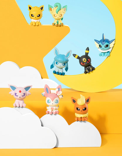 Pokémon Anime Poké Ball Action Figures – Mini Dolls (Dragonite, Sylveon, Gengar, Vulpix) Genuine Original Model Ornament Toy Gift