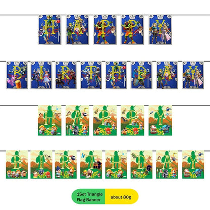 The Legend of Zelda Party Decorations Set – Disposable Tableware Birthday Party Supplies for Kids, Boys, Baby Shower & Gift Toys