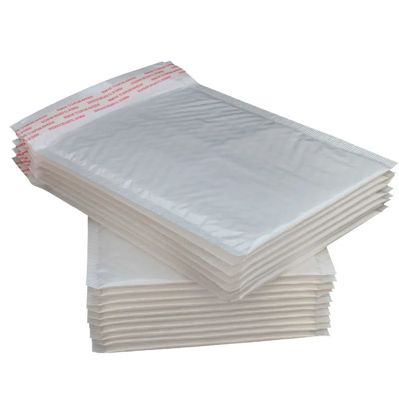 Paquete de 100 Sobres Burbuja Perlados Impermeables – Sobres de Envío Acolchados Autoadhesivos con Amortiguación de Espuma Gruesa para un Empaque Seguro