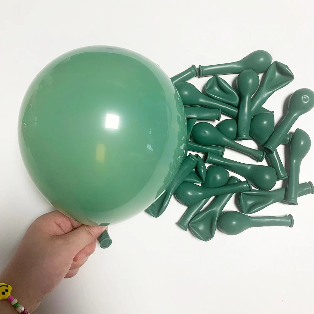 Retro Latex Balloons – 5/10/12/18 Inch White, Sand, Pink, Coffee & Sage Green Balloons for Birthday, Baby Shower & Wedding Decor