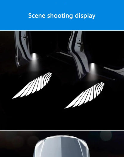 Wireless HD LED Car Door Logo Projector Lights (2/4 Pack) – Battery-Powered Welcome Courtesy Lights, No Wiring Required