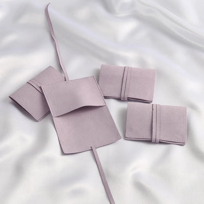 5PCS Microfiber Velvet Jewelry Gift Bags – Soft Pouches for Earrings, Necklaces, Wedding Favors, Christmas, Candy & Gift Packaging