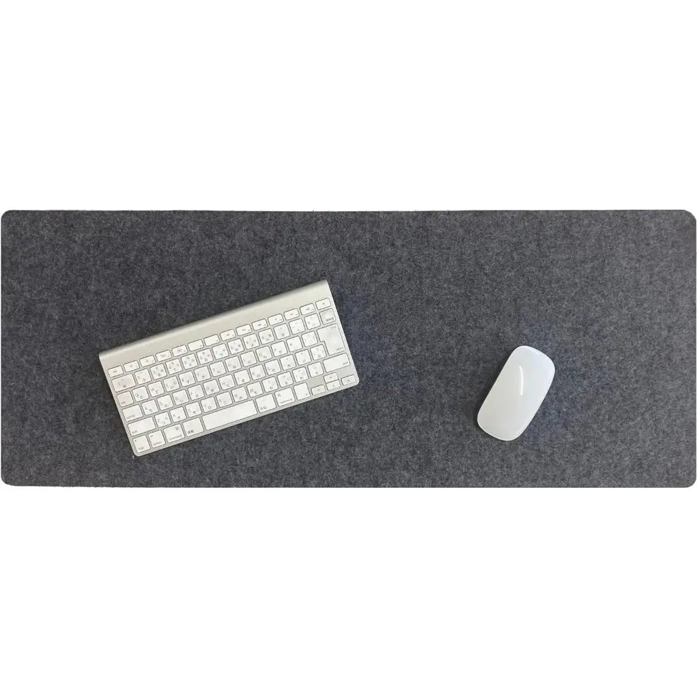 Large Wool Felt Desk Mat - Non-Slip Keyboard & Mouse Pad for Gaming, Office & Computer Desk Protection