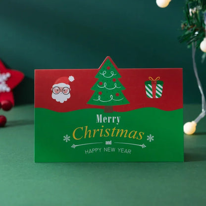 3D Folding Christmas Greeting Card – Merry Christmas & Happy New Year Gift Card for Xmas Party, Navidad & Holiday Decor