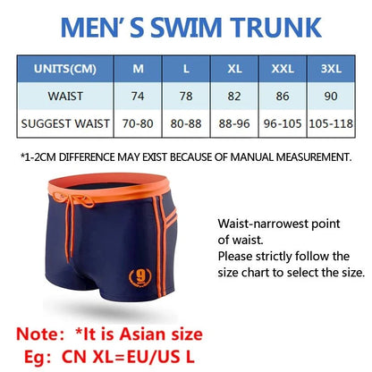 ESCATCH Men's Printed Swim Trunks – Plus Size Quick-Dry Elastic Swimsuit with Soft Liner for Beach & Swimming