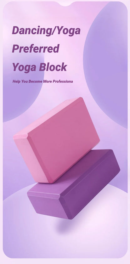 Yoga Foam Blocks – Pilates Training Bricks for Dance, Stretching, Body Shaping, Flexibility Exercises & Fitness Workouts