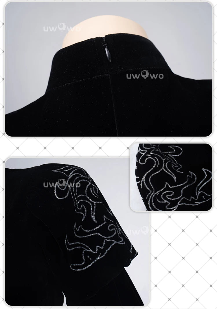 UWOWO 2B Cosplay Costume – Fanart Cheongsam Redesign Outfit (NieR: Automata Inspired, Halloween/Pre-Sale)
