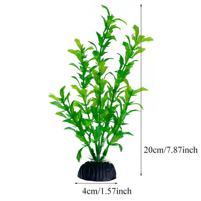 Artificial Aquarium Plants – Plastic Aquatic Underwater Plants for Fish Tank Decoration, Aquascaping & Aquarium Accessories