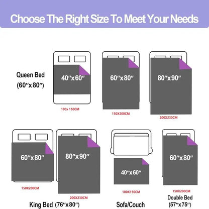 Waterproof Reversible Blanket – Leakproof Bed & Sofa Protector for Adults, Kids & Pets