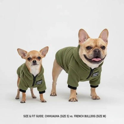 Warm Fleece Dog Hoodie – Winter Thermal Pullover Sweatshirt for Small Dogs, Schnauzer, Teddy, Pomeranian & Other Small Breeds