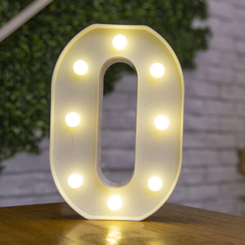 Alphabet & Number LED Night Lights – Personalized Letter Lamps for Birthday Parties, Weddings, Bedrooms, Wall Decor & Home Decorations
