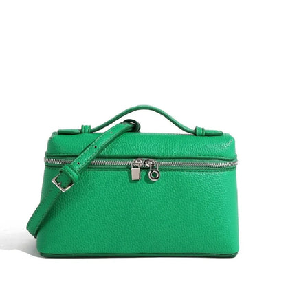Sac à bandoulière en cuir grain de litchi de qualité supérieure pour femmes – Sac à main bento minimaliste tendance, Mini sac à bandoulière exquis avec poignée supérieure pour une tenue quotidienne élégante, des sorties décontractées et un style chic
