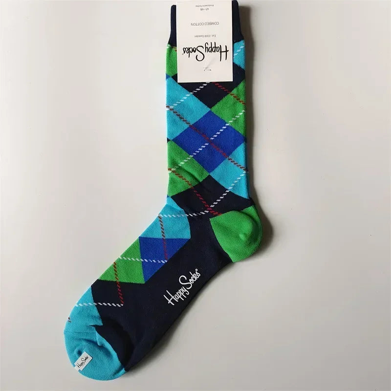 2025 Men’s Classic Crew Socks – Cotton Sports Socks for Comfortable Everyday & Athletic Wear, Sizes 41–46