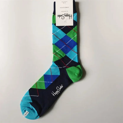2025 Men’s Classic Crew Socks – Cotton Sports Socks for Comfortable Everyday & Athletic Wear, Sizes 41–46