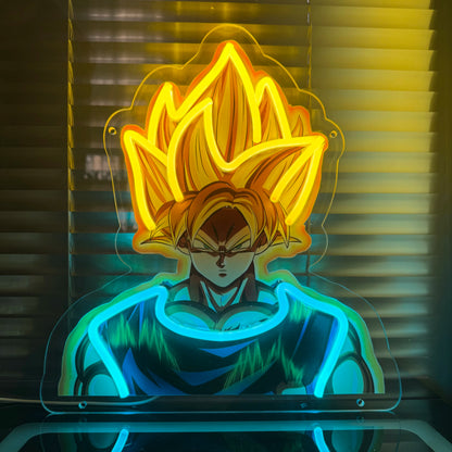 Anime Pirate-Inspired Acrylic Neon LED Light | Custom Artwork Decor for Home, Bar, Party & Shop