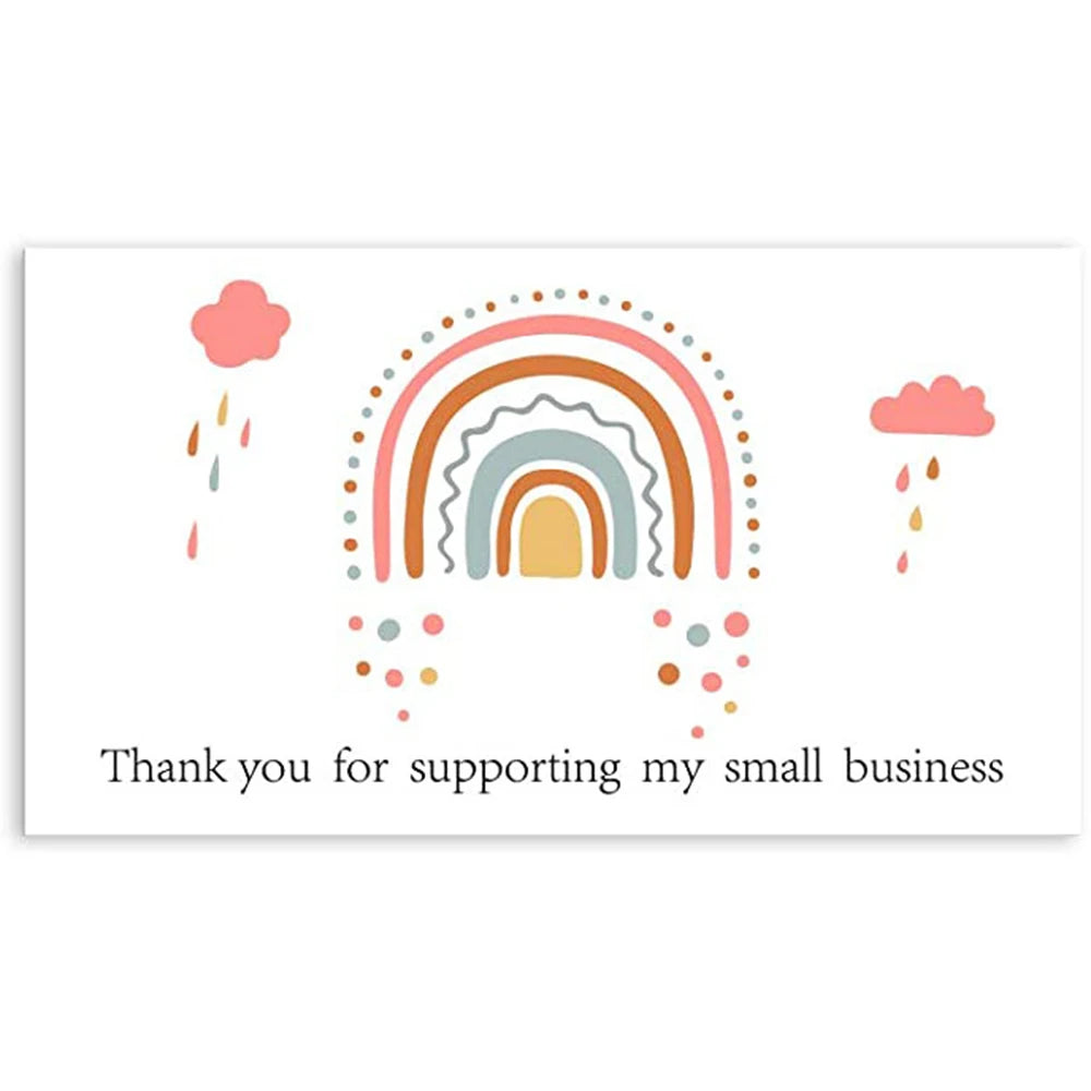 10–50PCS Thank You for Your Order Cards – Small Business Customer Appreciation Greeting Cards for Shopping & Purchase Orders