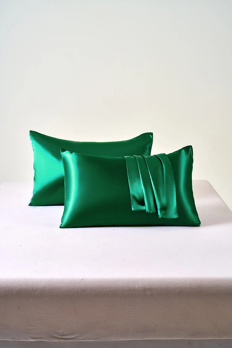 Satin Pillowcase Set of 2 – Soft Cooling Pillow Covers for Hair & Skin