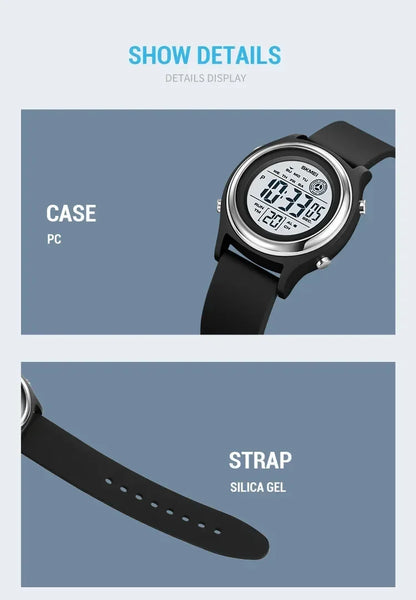 SKMEI 2094 Waterproof Shockproof Digital Sport Watch (Women’s Luxury Countdown Stopwatch)