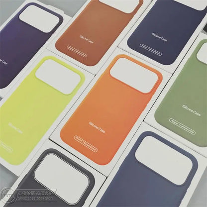 Liquid Silicone Phone Case for iPhone 17 Pro Max – Magnetic Protective Cover with Camera Control & MagSafe Support