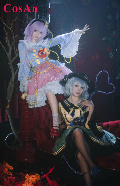 Touhou Project Komeiji Koishi Cosplay Costume Dress – Elegant Sweet Formal Outfit for Game Cosplay, Party, Halloween & Roleplay Wear