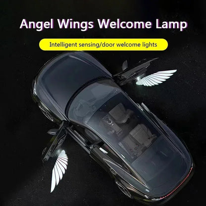 Wireless HD LED Car Door Logo Projector Lights (2/4 Pack) – Battery-Powered Welcome Courtesy Lights, No Wiring Required