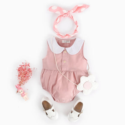 Sanlutoz Body de algodón de verano para bebé – Pelele sin mangas a cuadros de princesa para recién nacidas y bebés pequeñas