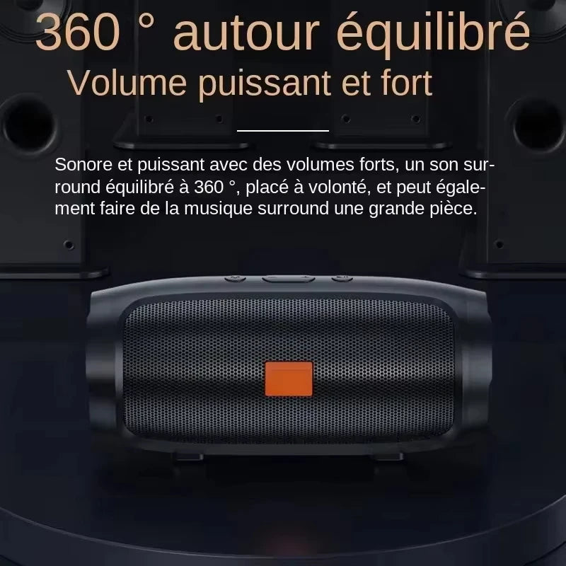 Lenovo TF USB FM Bluetooth 5.4 Speaker – Portable Wireless Stereo Speaker with Dual Drivers, Subwoofer & Voice Broadcast