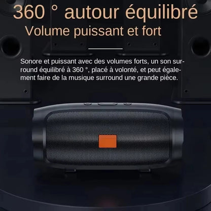 Lenovo TF USB FM Bluetooth 5.4 Speaker – Portable Wireless Stereo Speaker with Dual Drivers, Subwoofer & Voice Broadcast