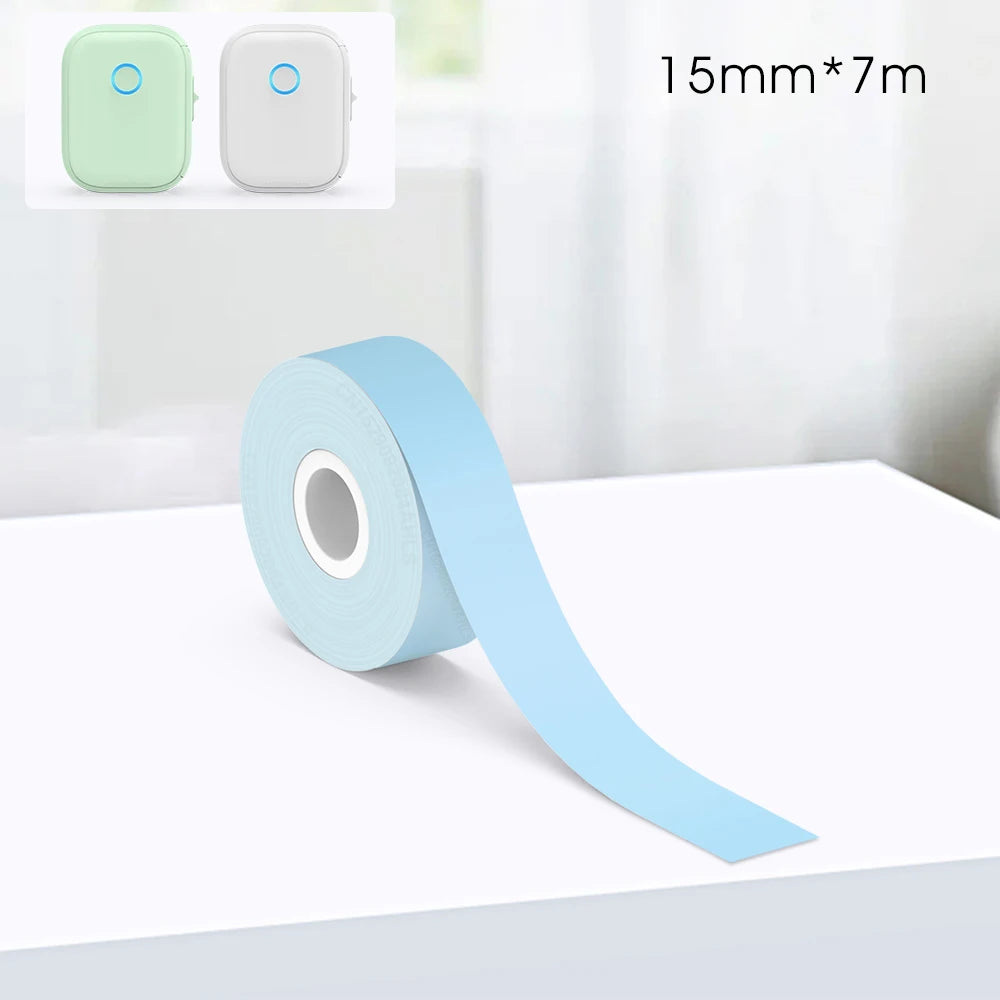 Mini impresora térmica Marklife P12 – Máquina etiquetadora portátil, impresora de pegatinas adhesivas con cinta de etiquetas continua, dispositivo de etiquetado de bolsillo Bluetooth para el hogar, la oficina y la organización