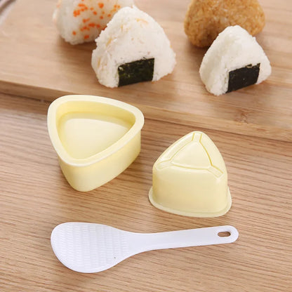 Onigiri Sushi Rice Ball Mold Kit – DIY Japanese Rice Press for Bento Lunches, Reusable Kitchen Tool (1–2 PCS)