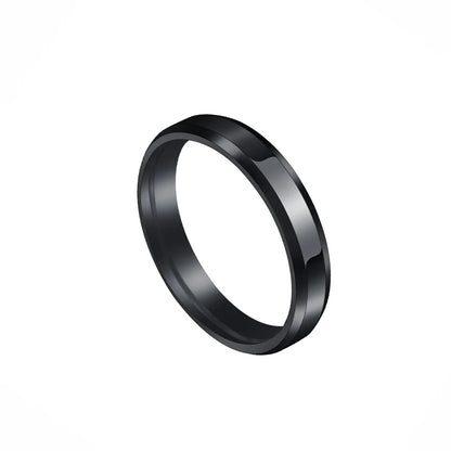 Stainless Steel Wedding Band Ring – 2mm, 4mm, 6mm & 8mm High Polished Smooth Ring for Men & Women | Minimalist Jewelry