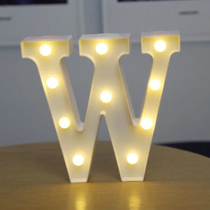 Alphabet & Number LED Night Lights – Personalized Letter Lamps for Birthday Parties, Weddings, Bedrooms, Wall Decor & Home Decorations