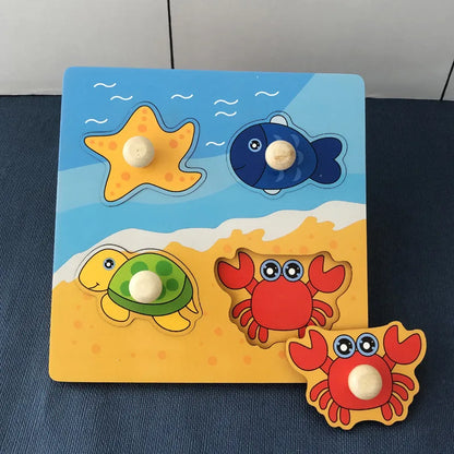 Jouet de puzzle en bois Montessori pour bébé – Jeu d'apprentissage éducatif pour les tout-petits de 1 à 3 ans, activité de développement cérébral d'association de formes pour enfants, cadeau d'anniversaire et jouet d'apprentissage précoce