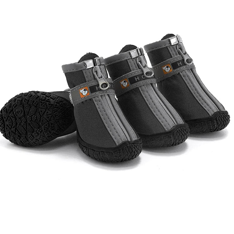 Bottes pour chien à semelles antidérapantes – Chaussures de protection des pattes chaudes et respirantes pour la marche et la randonnée en extérieur