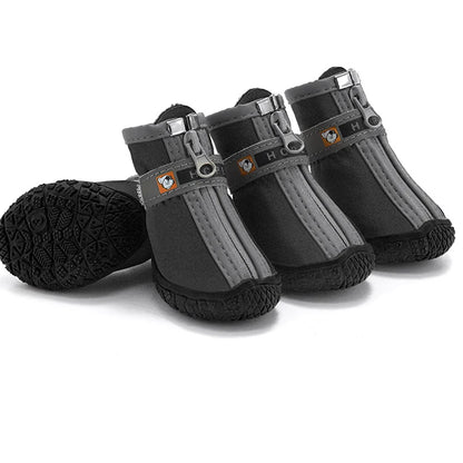 Bottes pour chien à semelles antidérapantes – Chaussures de protection des pattes chaudes et respirantes pour la marche et la randonnée en extérieur