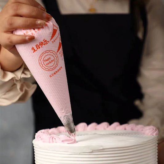 100 unidades de mangas pasteleras desechables gruesas – Mangas pasteleras para decoración de tartas, mangas para crema de mantequilla y glaseado, suministros de repostería para cupcakes, postres y herramientas de decoración de pasteles
