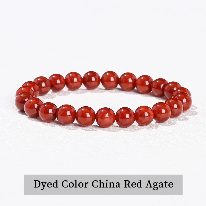 Pulsera de Cuentas de Piedra Natural – Pulsera de Gemas de Amatista, Ojo de Tigre, Cuarzo Cristal y Ágata para Mujeres y Hombres, Regalo de Joyería de Energía Reiki