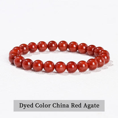 Pulsera de Cuentas de Piedra Natural – Pulsera de Gemas de Amatista, Ojo de Tigre, Cuarzo Cristal y Ágata para Mujeres y Hombres, Regalo de Joyería de Energía Reiki