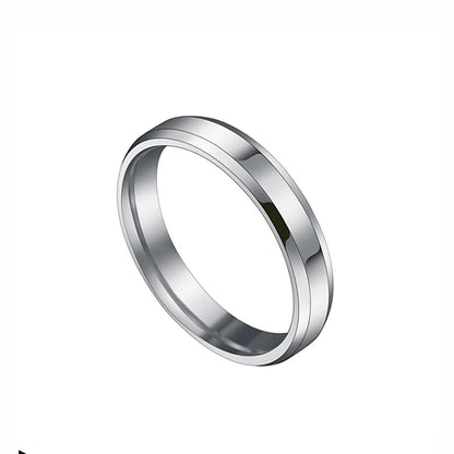 Stainless Steel Wedding Band Ring – 2mm, 4mm, 6mm & 8mm High Polished Smooth Ring for Men & Women | Minimalist Jewelry