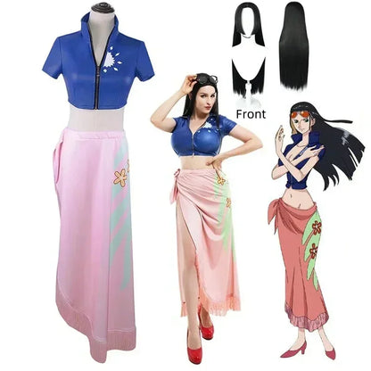 Nico Robin Cosplay Costume (2026) – Anime Dress Outfit Full Set for Girls (Halloween/Carnival Party Costume)