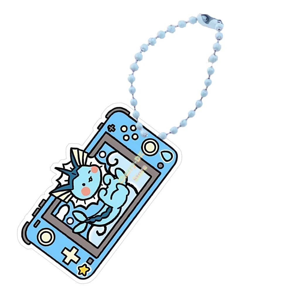 Pokémon Acrylic Keychain – Espeon, Umbreon, Leafeon & Snorlax Double-Sided Bead Chain Pendant