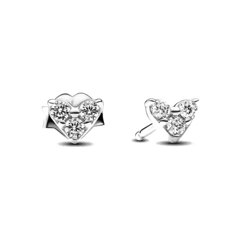 Juego de pendientes de tuerca de plata de ley 925 con hoja cuadrada, sol y luna para mujer, exquisito regalo de joyería europea