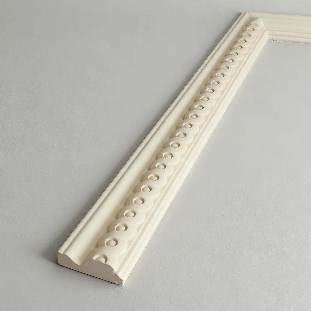 Appliques décoratives en bois moulé – Boiseries murales sculptées pour meubles, armoires, coins et décoration intérieure