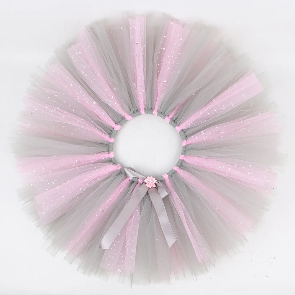 Baby Girls Elephant Tutu Skirt – Fluffy Tulle Animal Dress-Up Costume for Carnival, Halloween Parties & Events